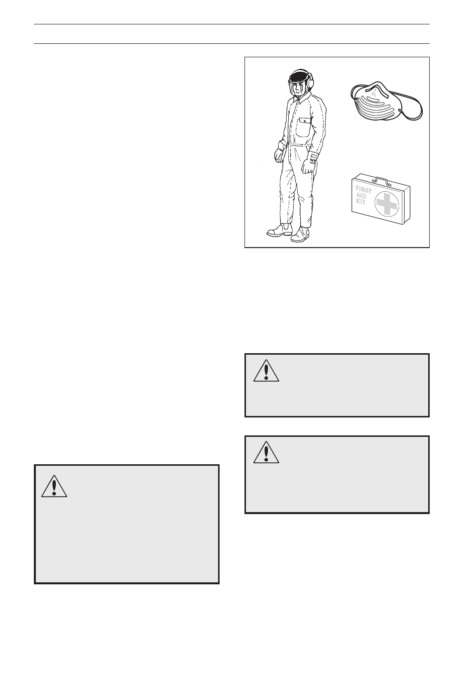 Safety instructions, Personal safety equipment, Safety instructions muffler | Fuel safety, Personal safety | Husqvarna 225 HBV User Manual | Page 6 / 28