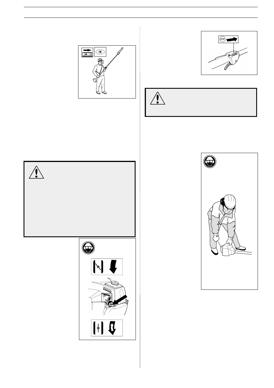Start and stop | Husqvarna E-tech 325P4 User Manual | Page 19 / 28