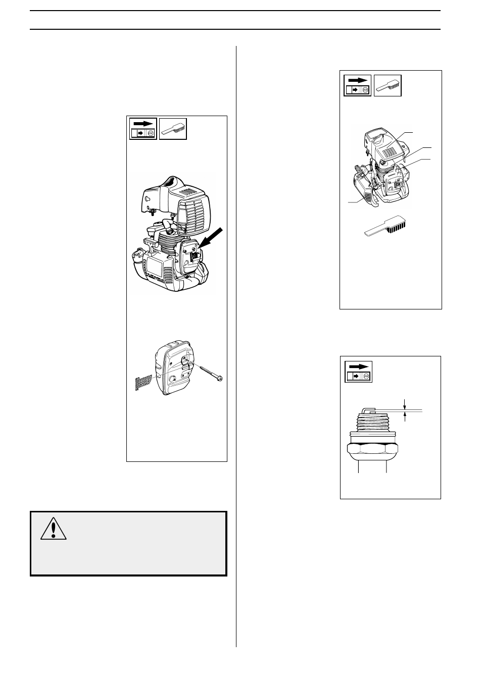 Maintenance, Cooling system, Muffler | Spark plug | Husqvarna E-tech 325P4 User Manual | Page 22 / 28