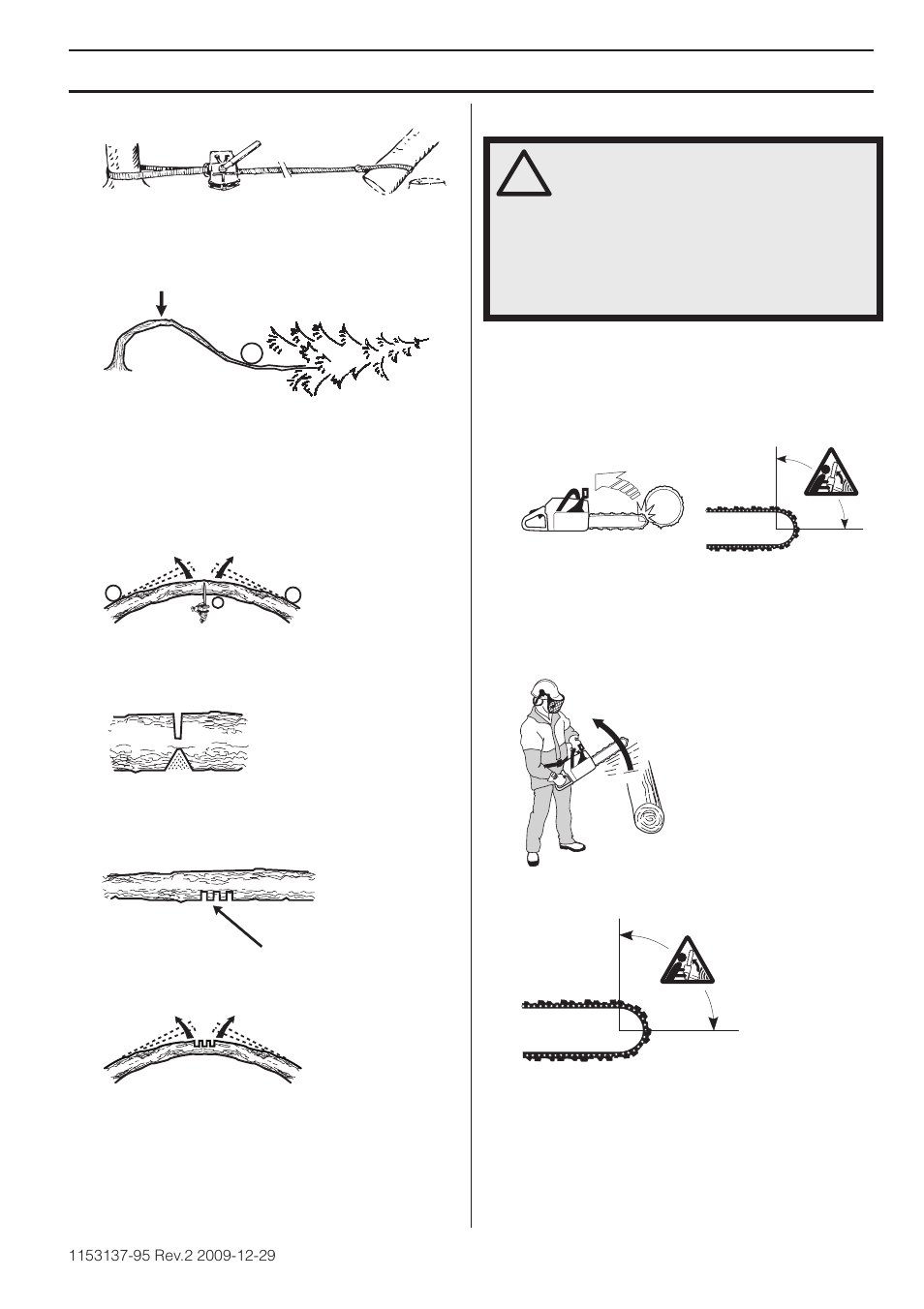 How to avoid kickback, What is kickback, Working techniques | Husqvarna 1153137-95 User Manual | Page 29 / 44