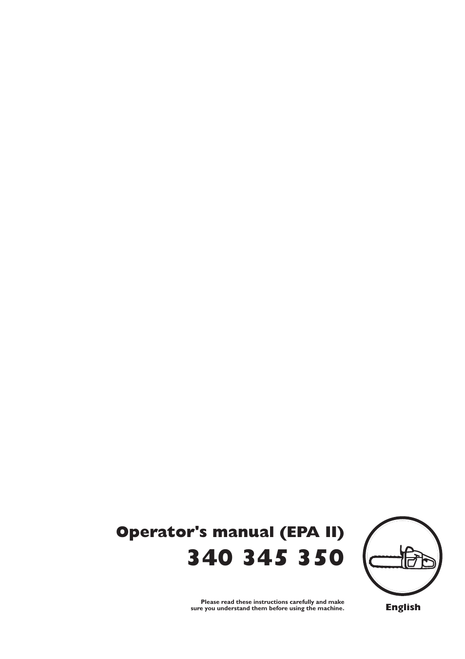 Husqvarna TAC 340 User Manual | 36 pages