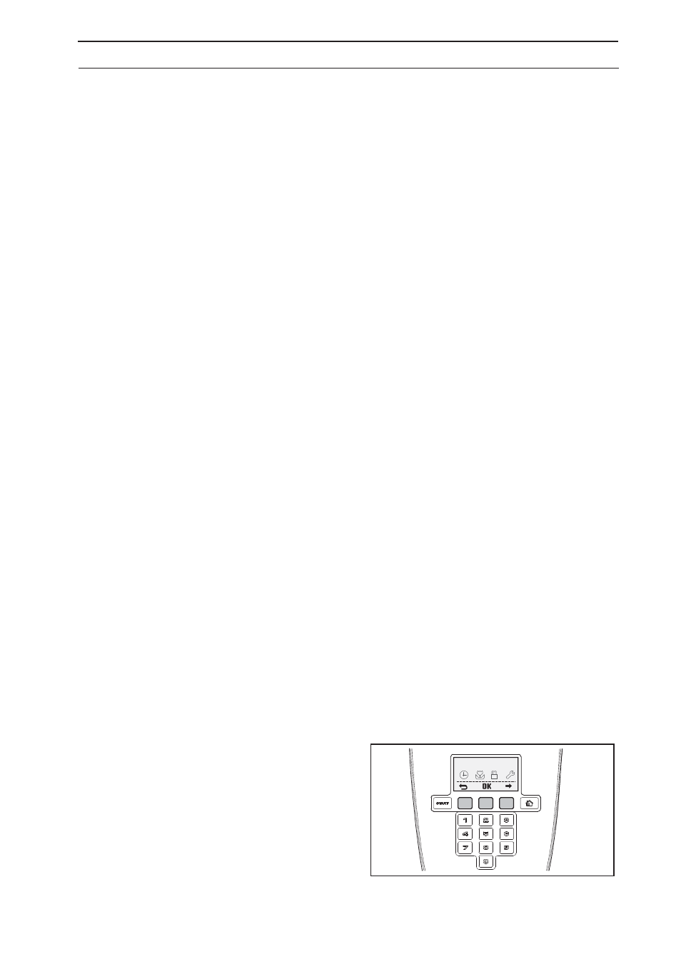 Control panel, 1 operation selection, 2 multi-choice buttons | Husqvarna 305 User Manual | Page 39 / 70