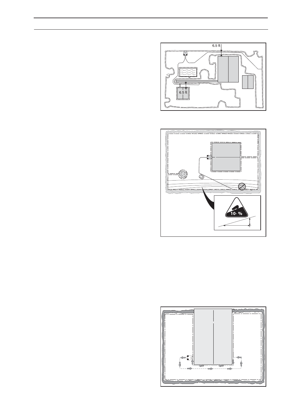 Installation, Placement and connection of the guide wire | Husqvarna 260 ACX User Manual | Page 33 / 76