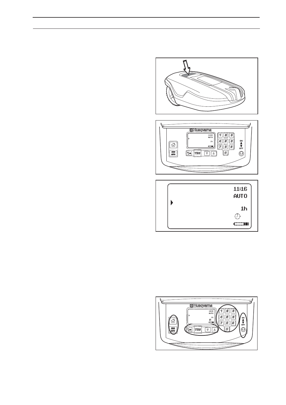 Control panel | Husqvarna 260 ACX User Manual | Page 43 / 76