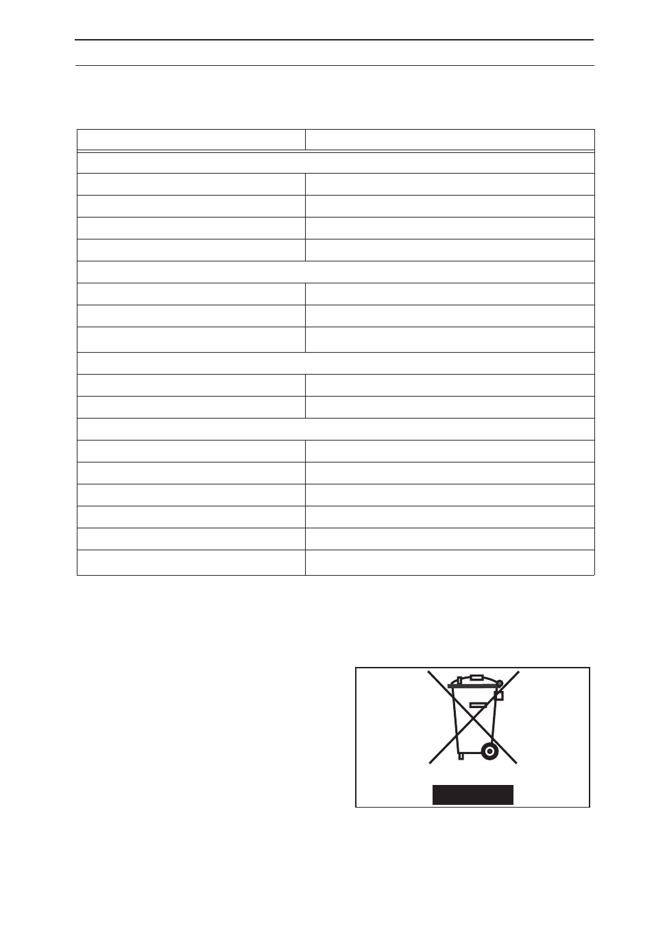 Technical data 11. environmental information, Technical data | Husqvarna 260 ACX User Manual | Page 73 / 76
