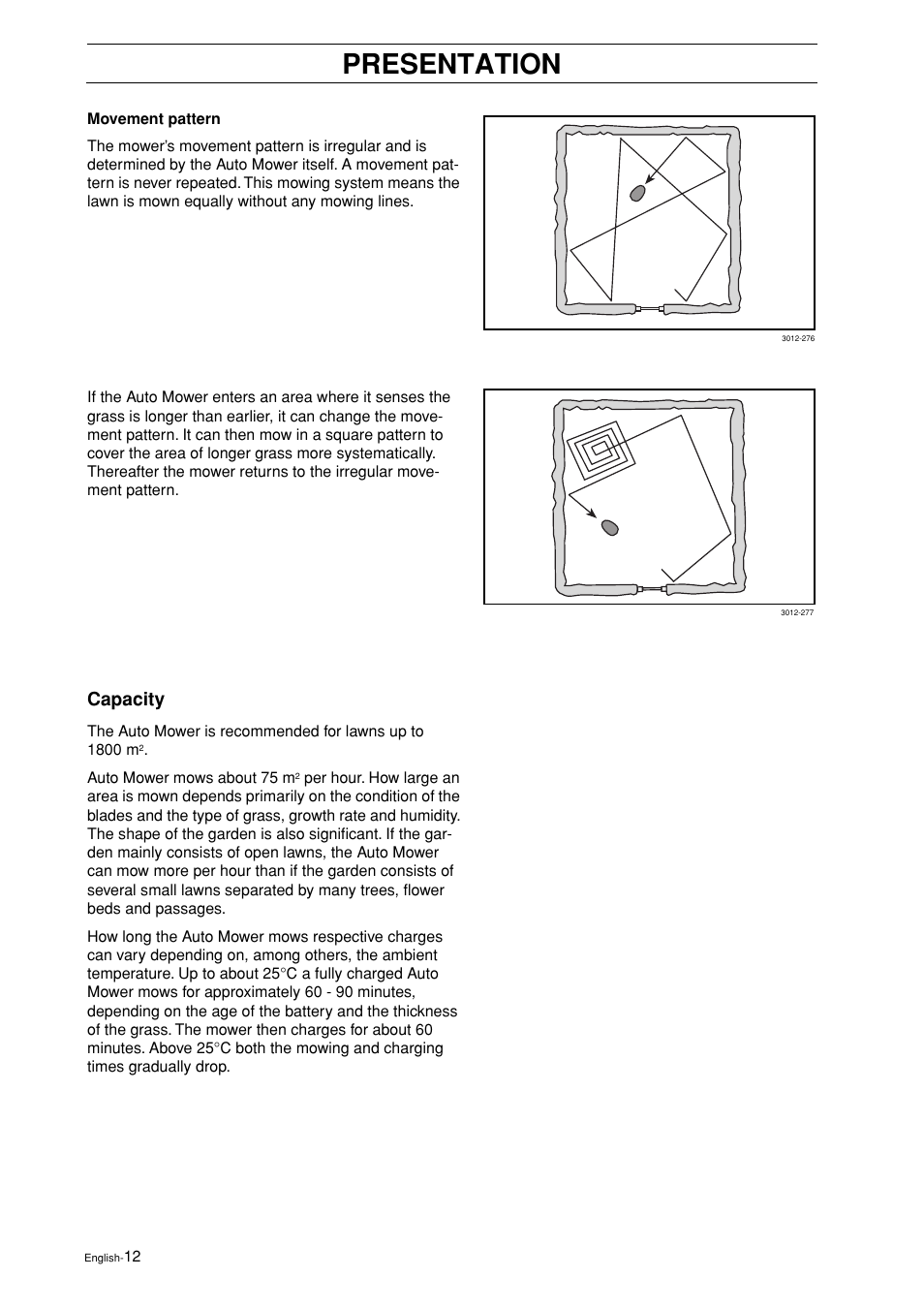 Capacity, Presentation | Husqvarna 2003-06 User Manual | Page 11 / 50