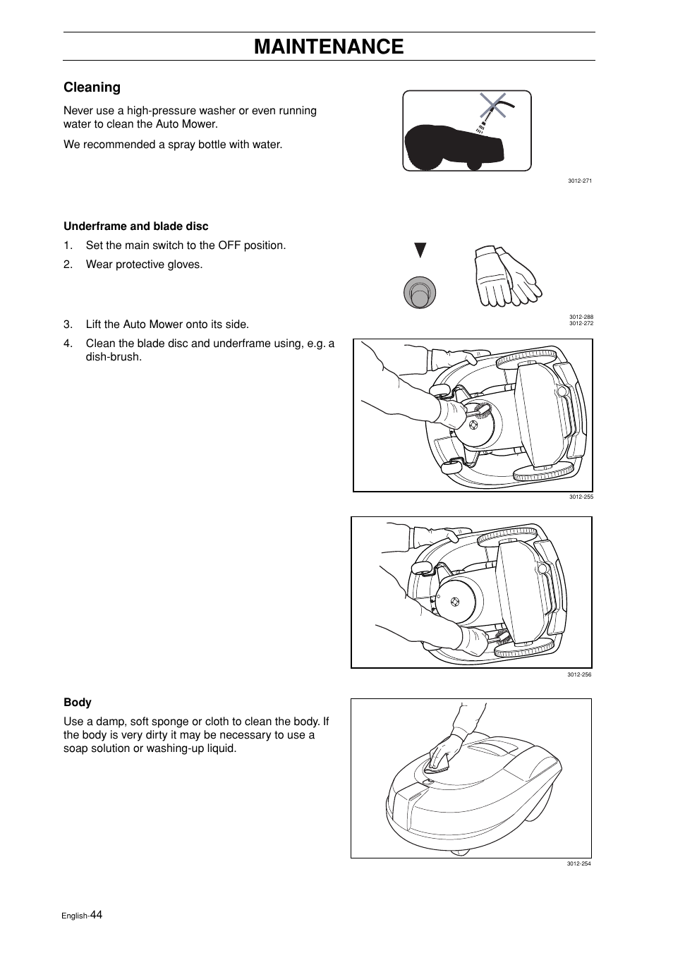 Cleaning, Maintenance | Husqvarna 2003-06 User Manual | Page 43 / 50