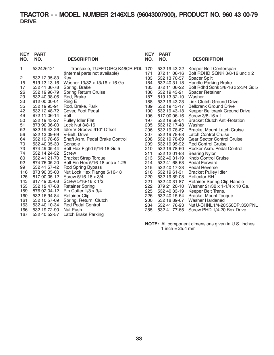 Husqvarna 2146XLS User Manual | Page 33 / 46