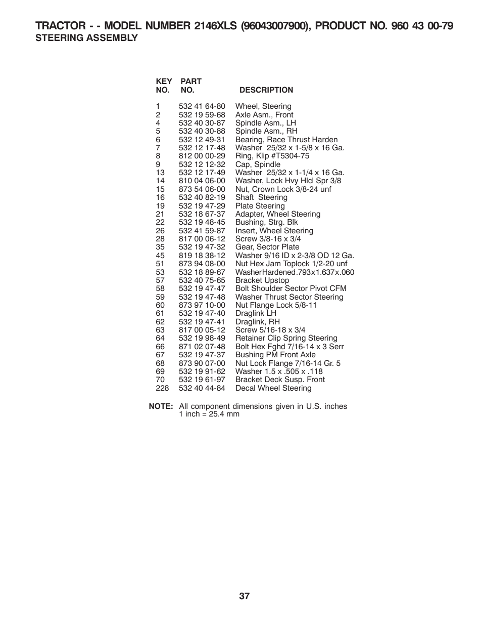 Husqvarna 2146XLS User Manual | Page 37 / 46