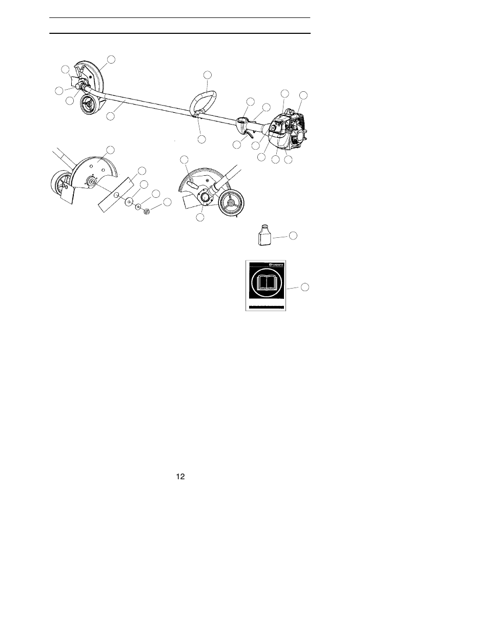 Know your edger | Husqvarna 125E User Manual | Page 12 / 23