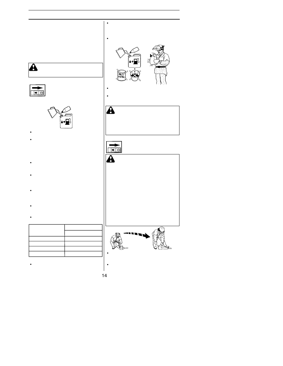 Fuel handling | Husqvarna 125E User Manual | Page 14 / 23