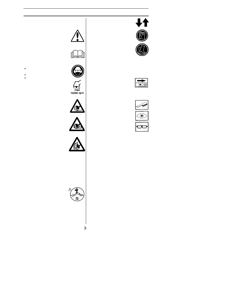 Symbols, Key to symbols | Husqvarna 125E User Manual | Page 3 / 23