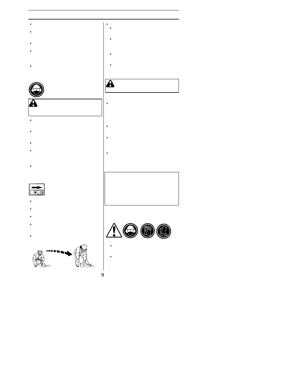 Safety instructions | Husqvarna 125E User Manual | Page 9 / 23