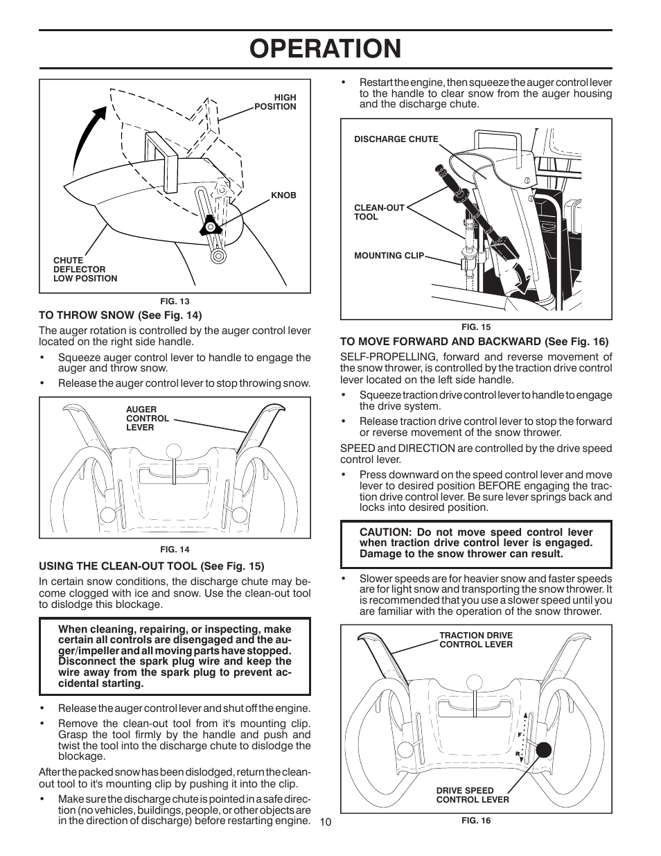 Operation | Husqvarna 924SBE User Manual | Page 10 / 32
