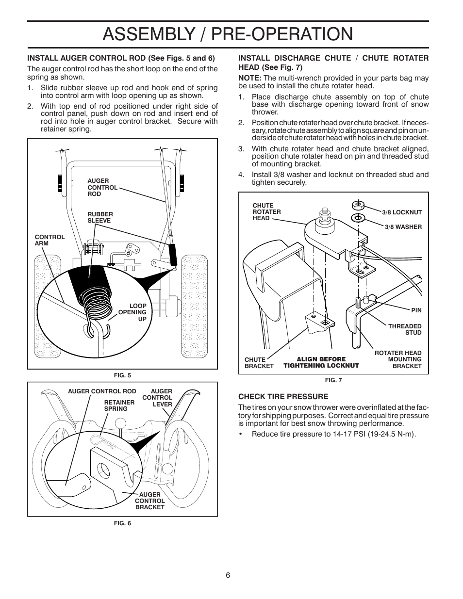 Assembly / pre-operation | Husqvarna 924SBE User Manual | Page 6 / 32