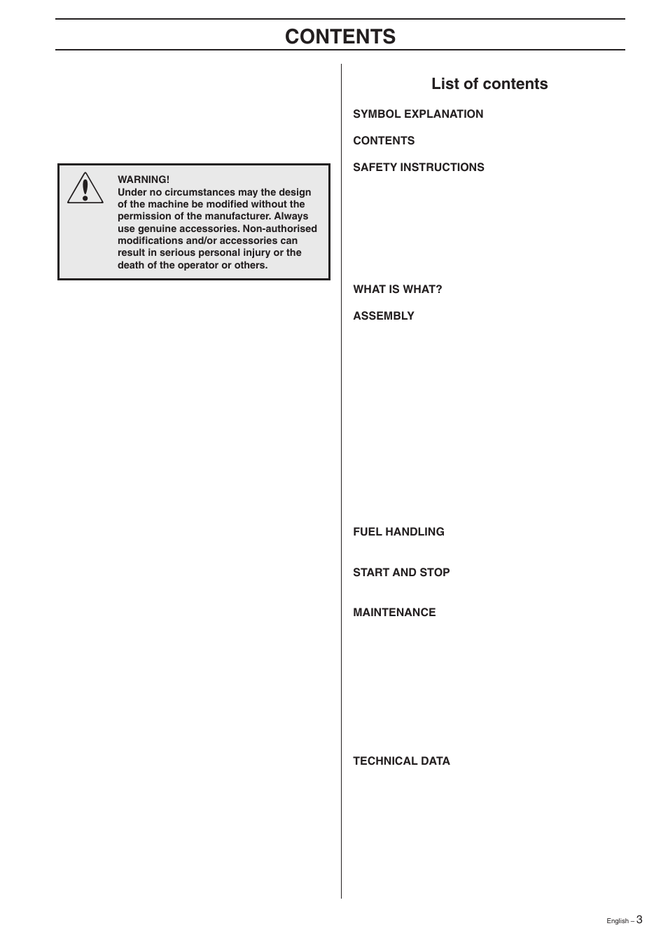 Husqvarna 227R User Manual | Page 3 / 44