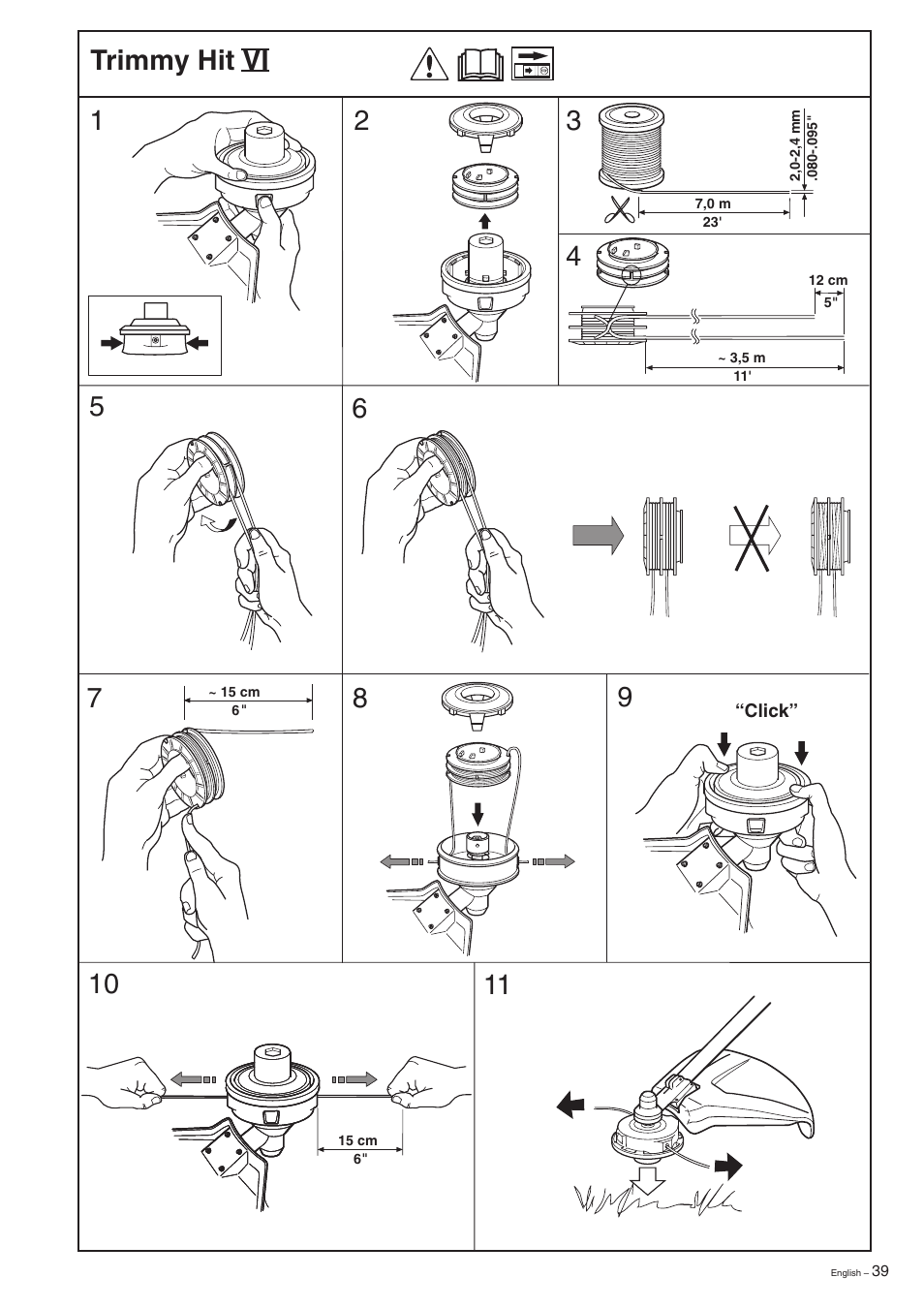 Trimmy hit vi | Husqvarna 227R User Manual | Page 39 / 44