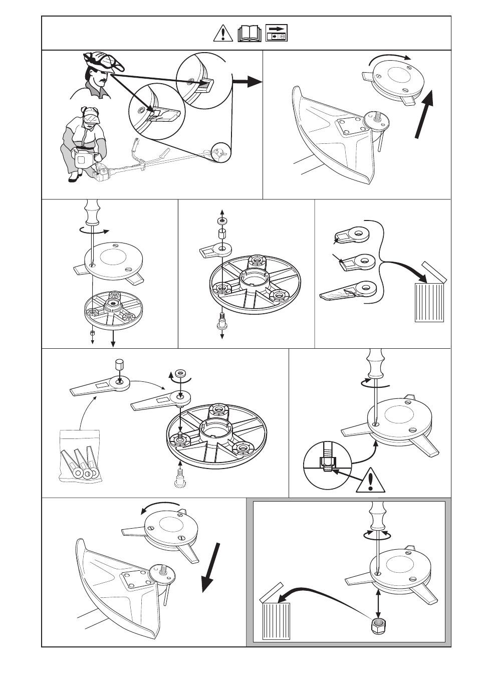 Tri cut | Husqvarna 240L User Manual | Page 23 / 32