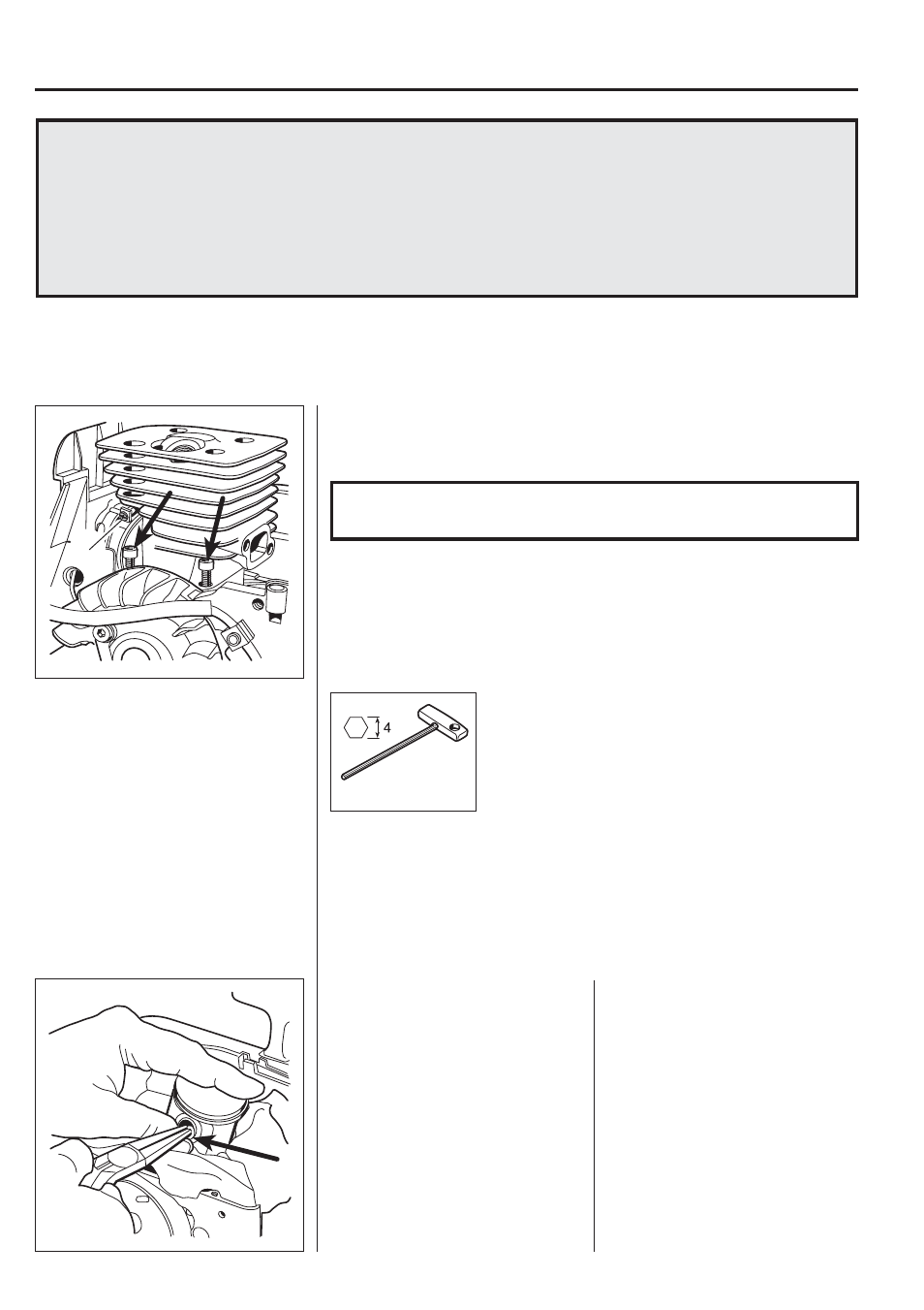 Cylinder and piston | Husqvarna 343R User Manual | Page 43 / 63