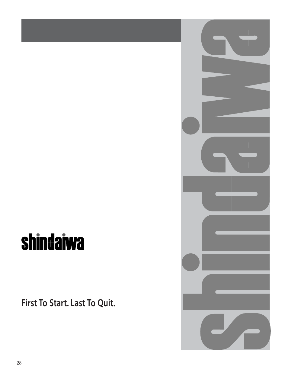 First to start. last to quit | Husqvarna 80792 User Manual | Page 28 / 28
