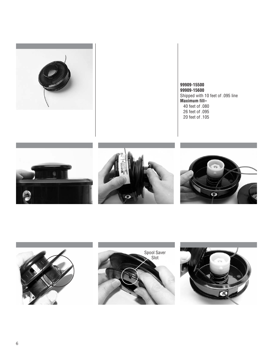 Semimatic, Semimatic trimmer head, Installation instructions | Husqvarna 80792 User Manual | Page 6 / 28