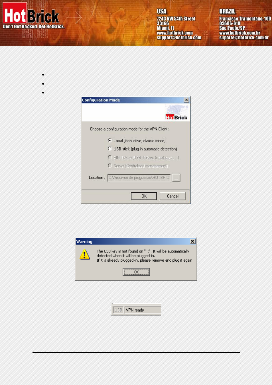 HotBrick VPN Client User Manual | Page 8 / 24