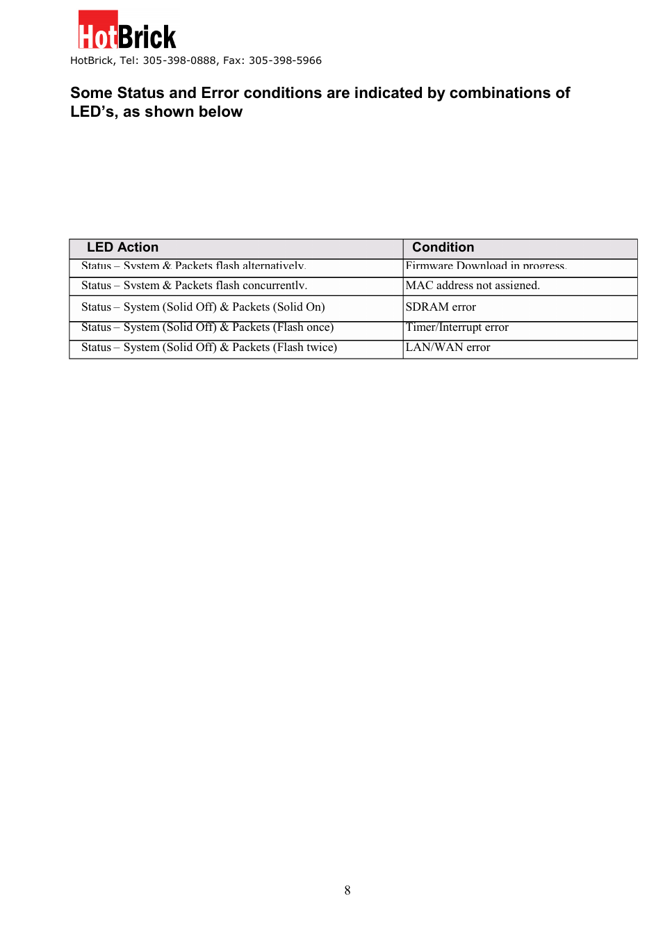 HotBrick Dual WAN Firewall VPN 1400/2 User Manual | Page 8 / 76