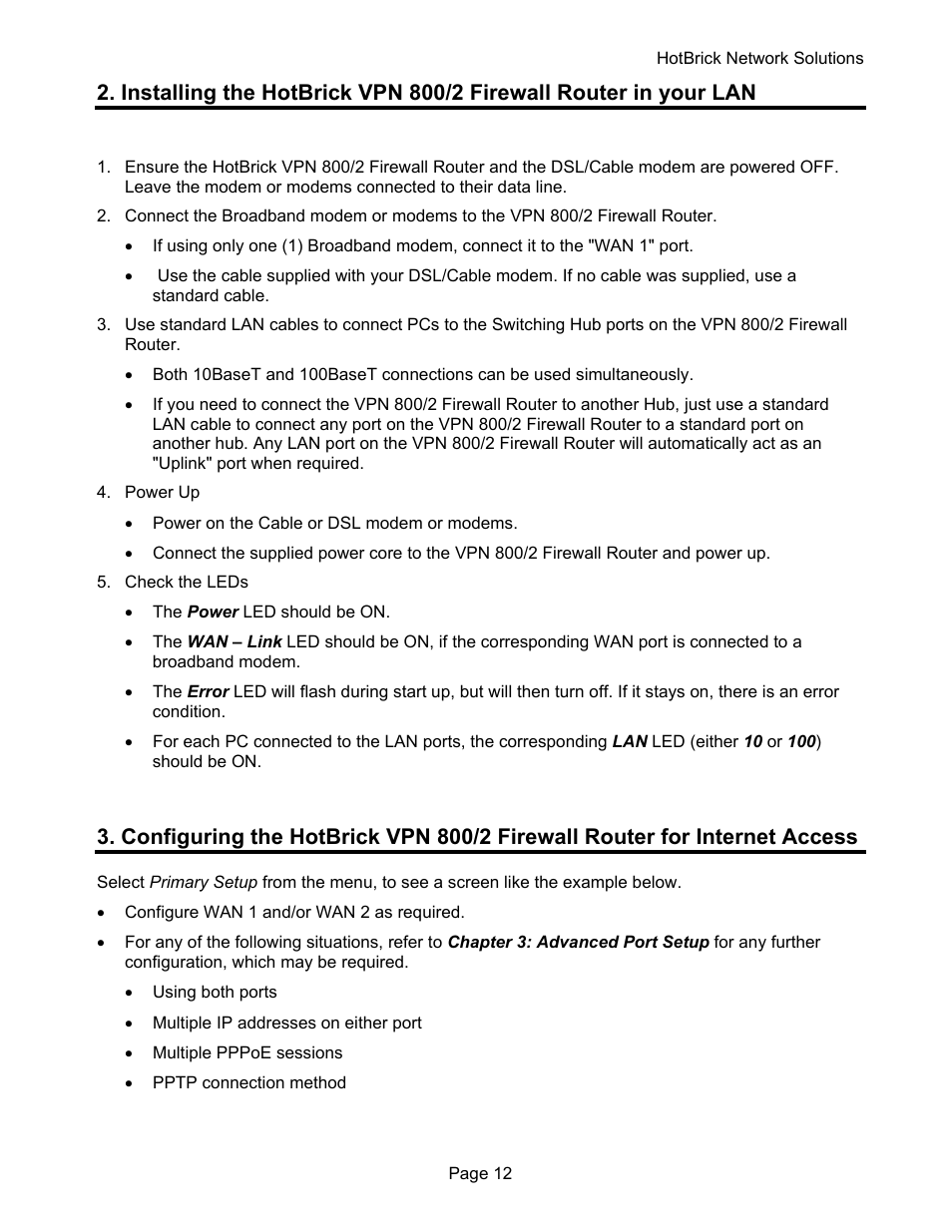 HotBrick VPN 800 User Manual | Page 16 / 89