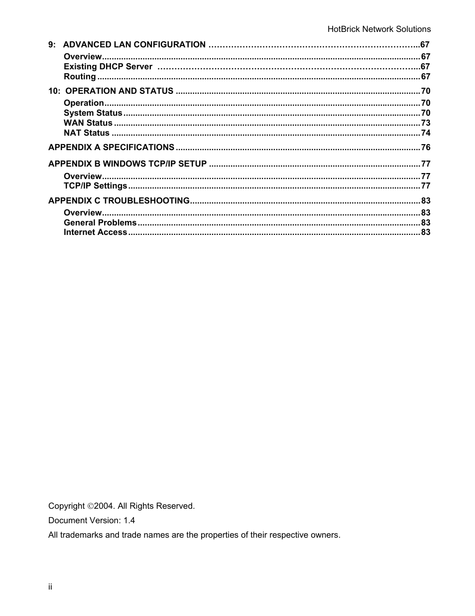 HotBrick VPN 800 User Manual | Page 4 / 89