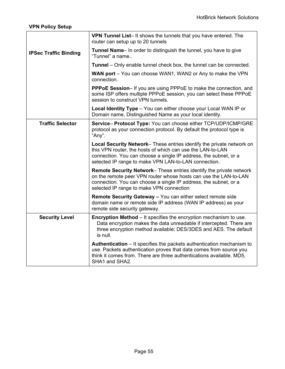 HotBrick VPN 800 User Manual | Page 59 / 89