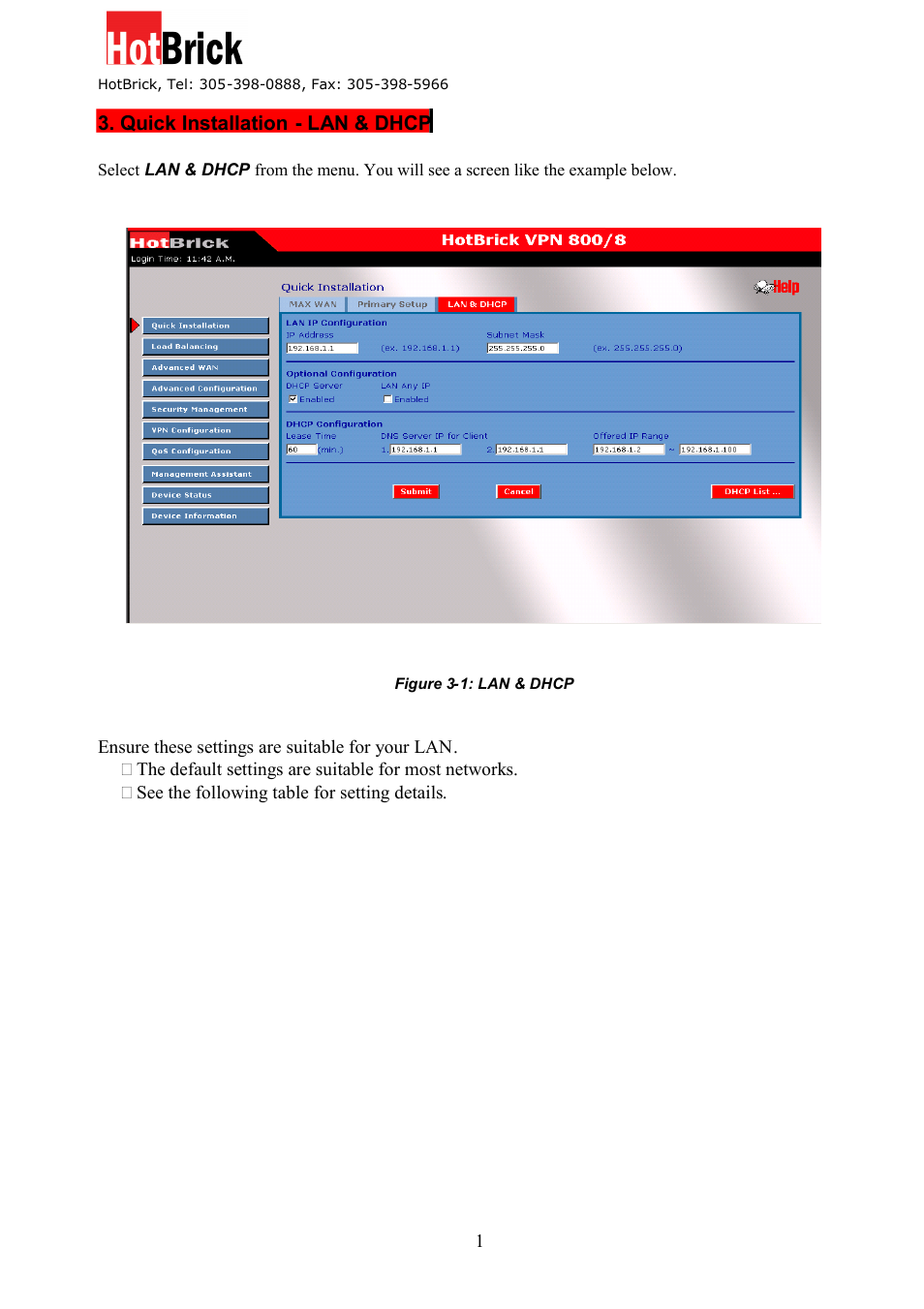 HotBrick VPN 800/8 F User Manual | Page 16 / 77
