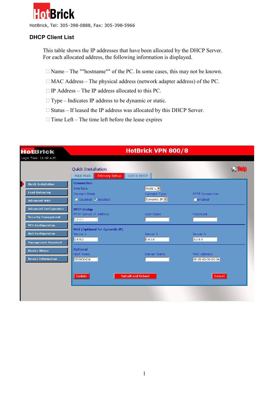 HotBrick VPN 800/8 F User Manual | Page 18 / 77