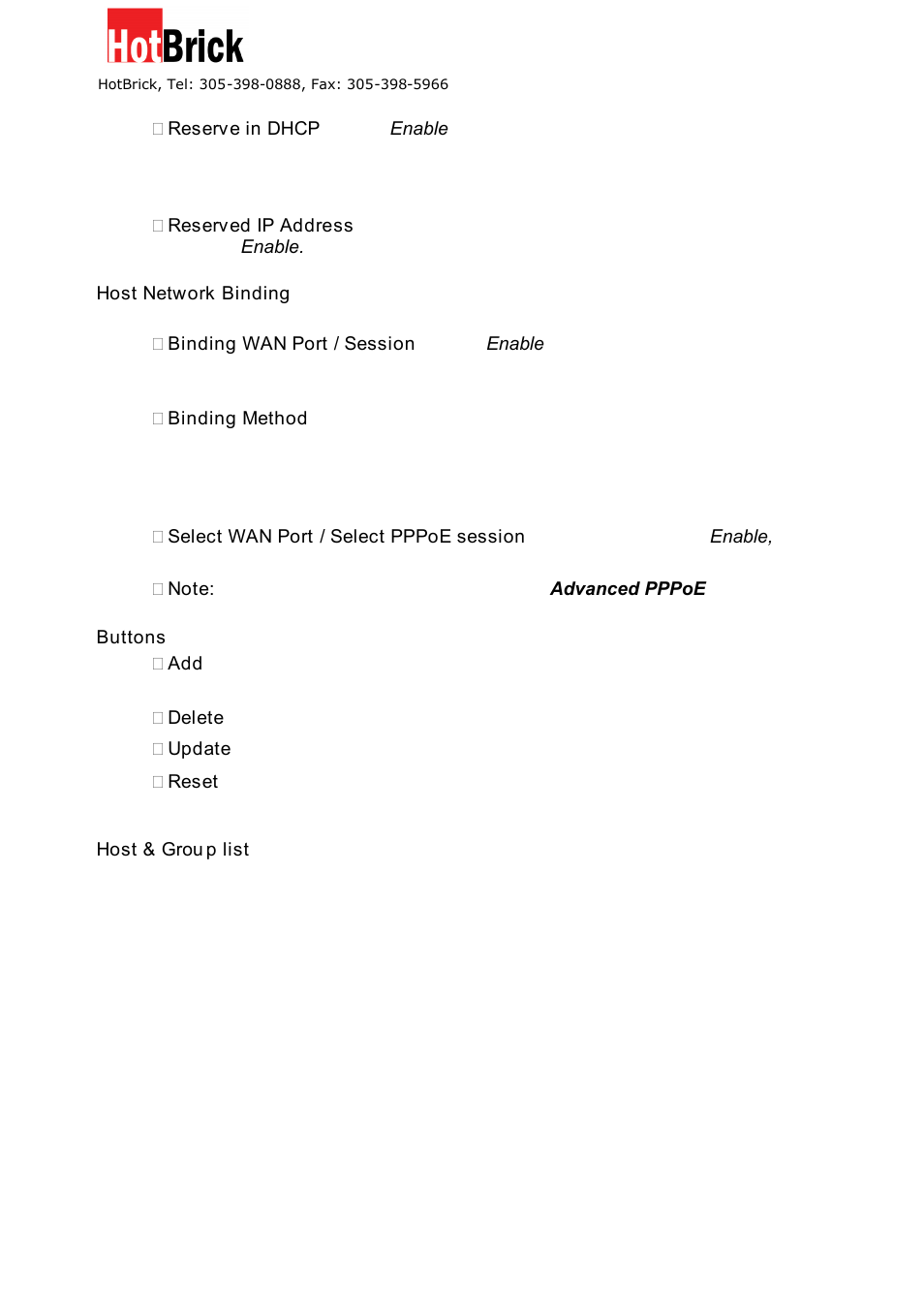 HotBrick VPN 800/8 F User Manual | Page 26 / 77