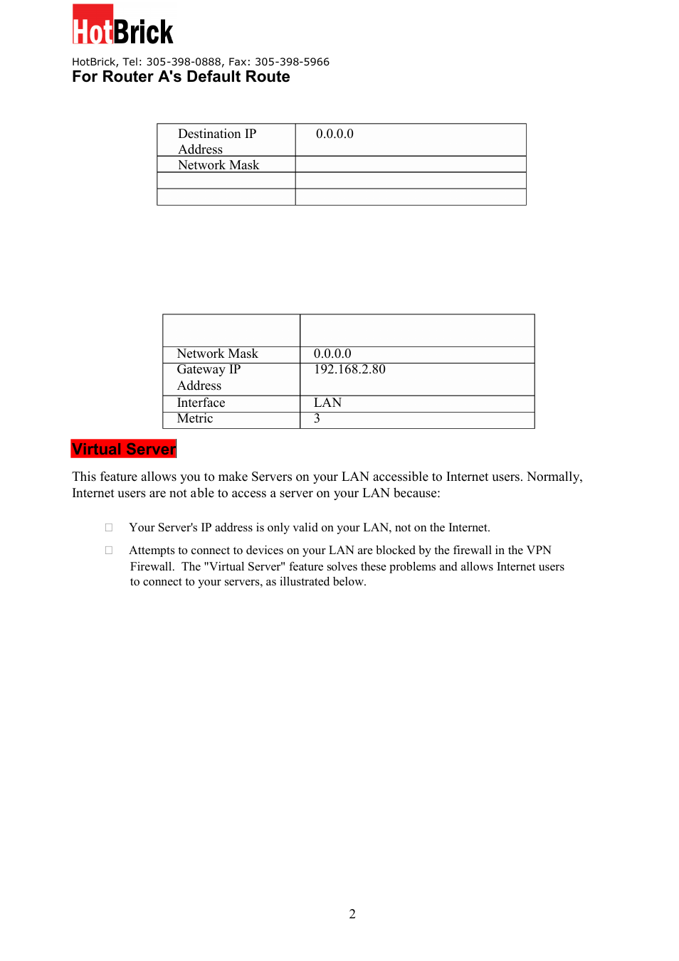 HotBrick VPN 800/8 F User Manual | Page 29 / 77
