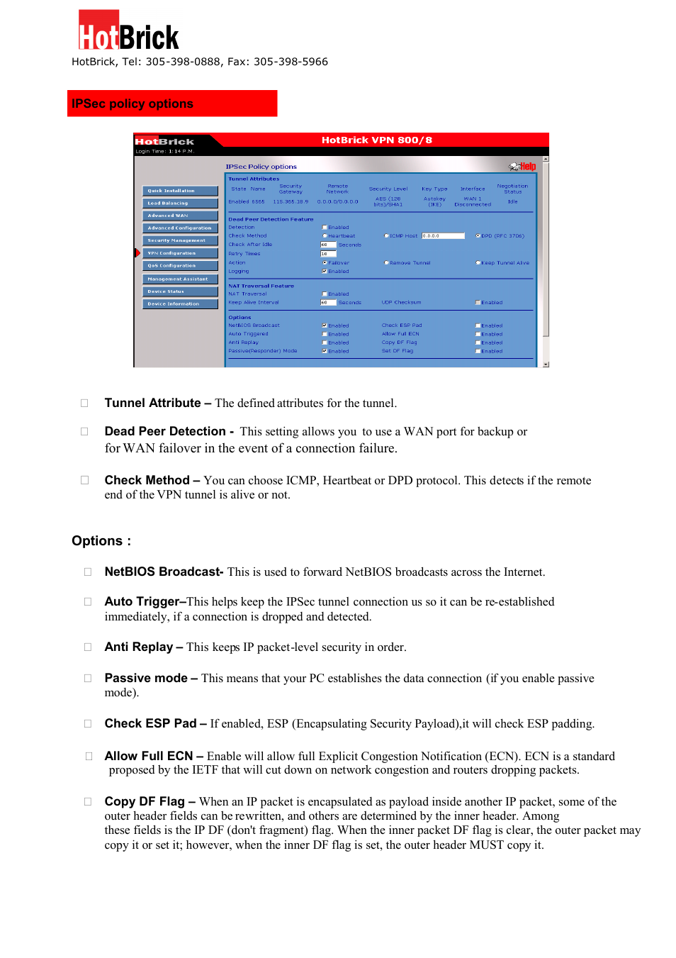 HotBrick VPN 800/8 F User Manual | Page 51 / 77