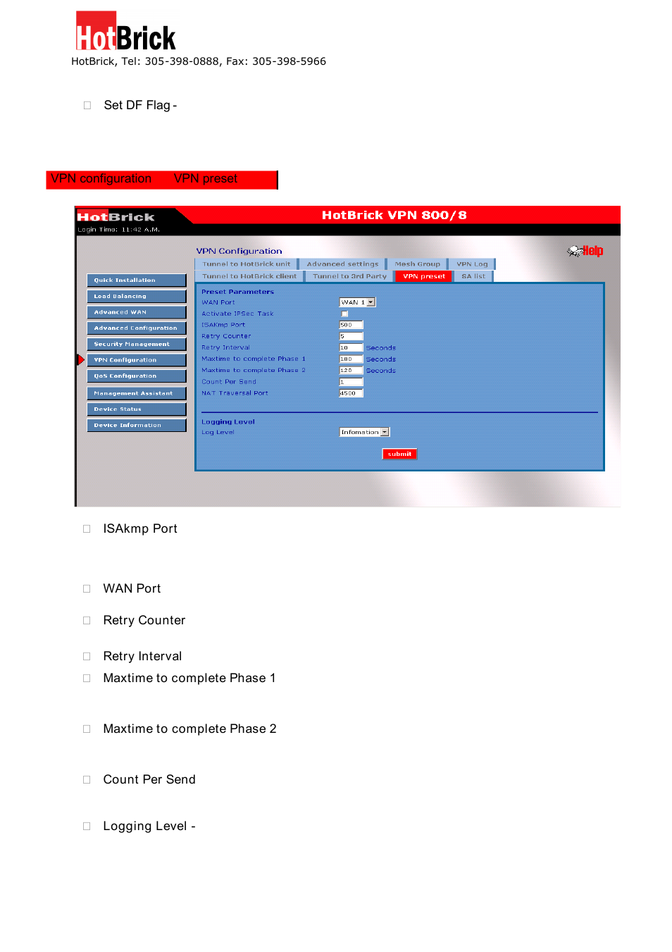 HotBrick VPN 800/8 F User Manual | Page 52 / 77