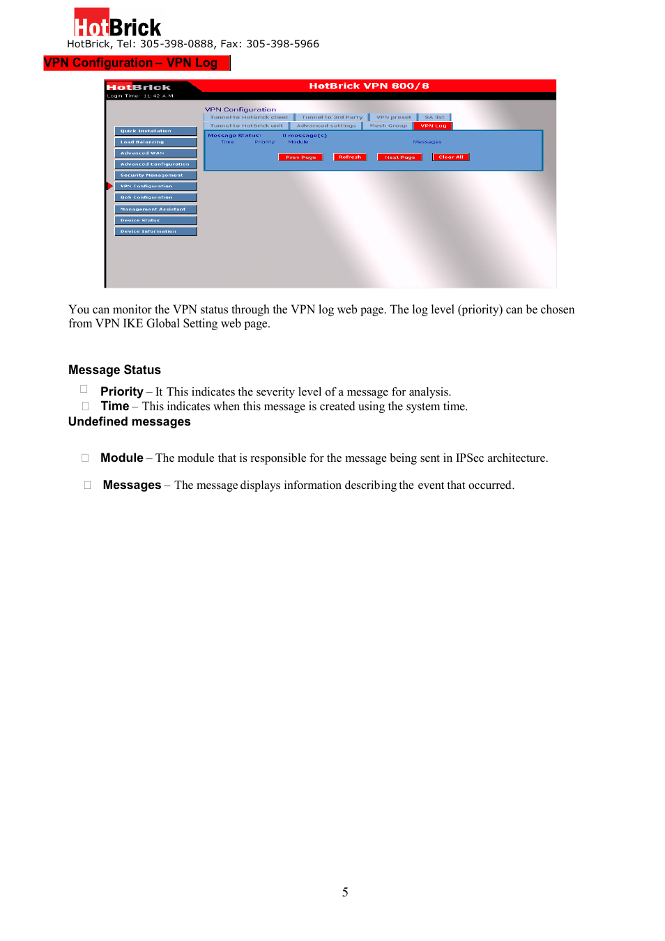 HotBrick VPN 800/8 F User Manual | Page 54 / 77