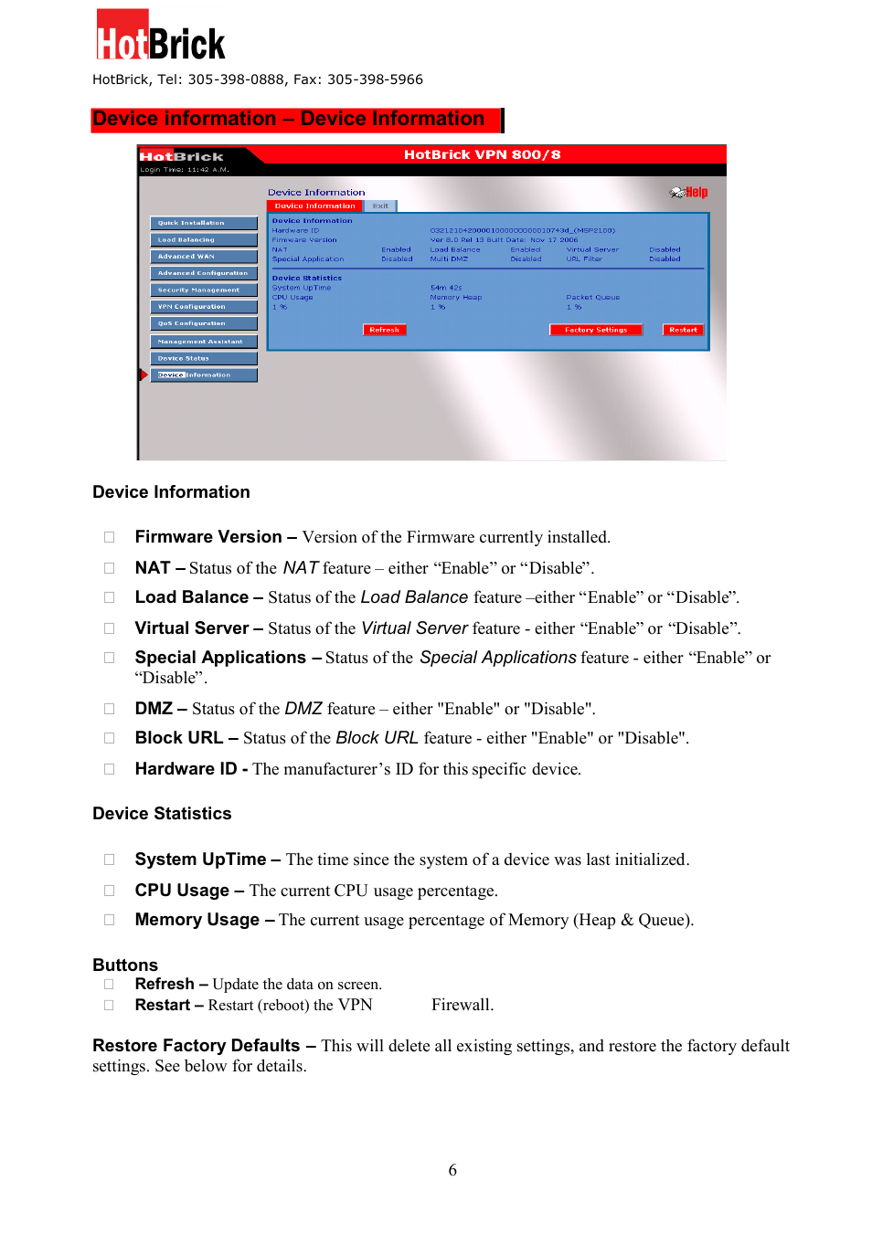 HotBrick VPN 800/8 F User Manual | Page 66 / 77
