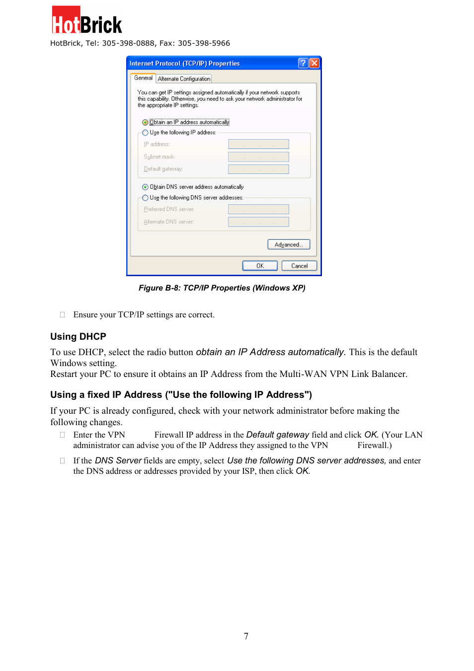HotBrick VPN 800/8 F User Manual | Page 74 / 77