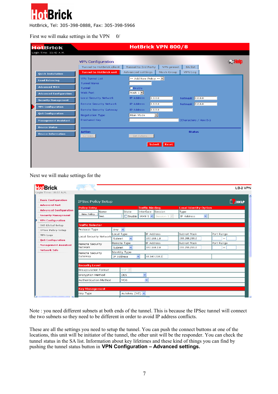 HotBrick VPN 800/8 F User Manual | Page 77 / 77