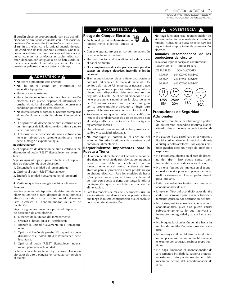 Heat Controller Comfort Air User Manual | Page 9 / 24