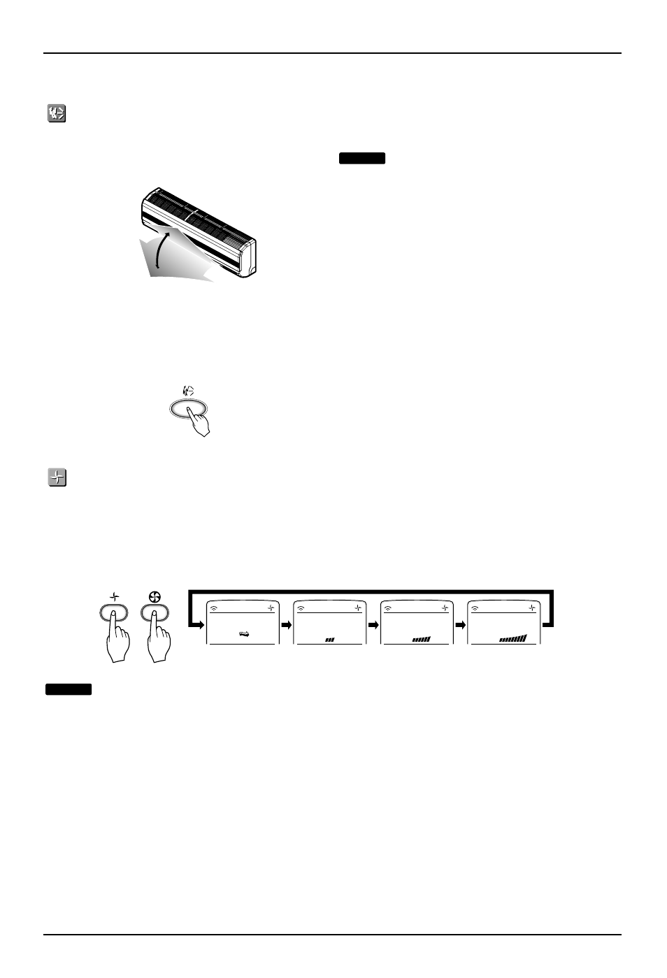 Vertical airflow direction control, Air circulation mode, Owner's manual 19 | Heat Controller DMC36TB-1 User Manual | Page 19 / 25