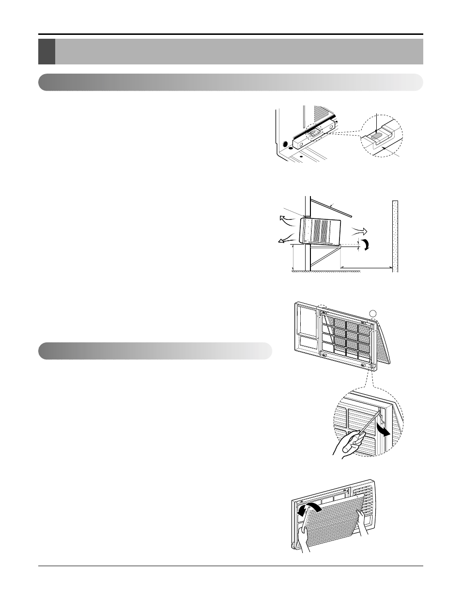 Installation, How to install the unit, How to use the reversible inlet grille | Heat Controller COMFORT-CINE REG-243A User Manual | Page 7 / 30