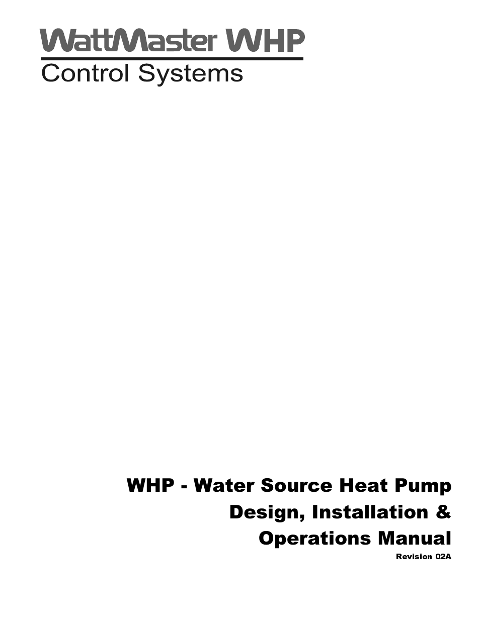Heat Controller Water Source Heat Pump User Manual | 126 pages