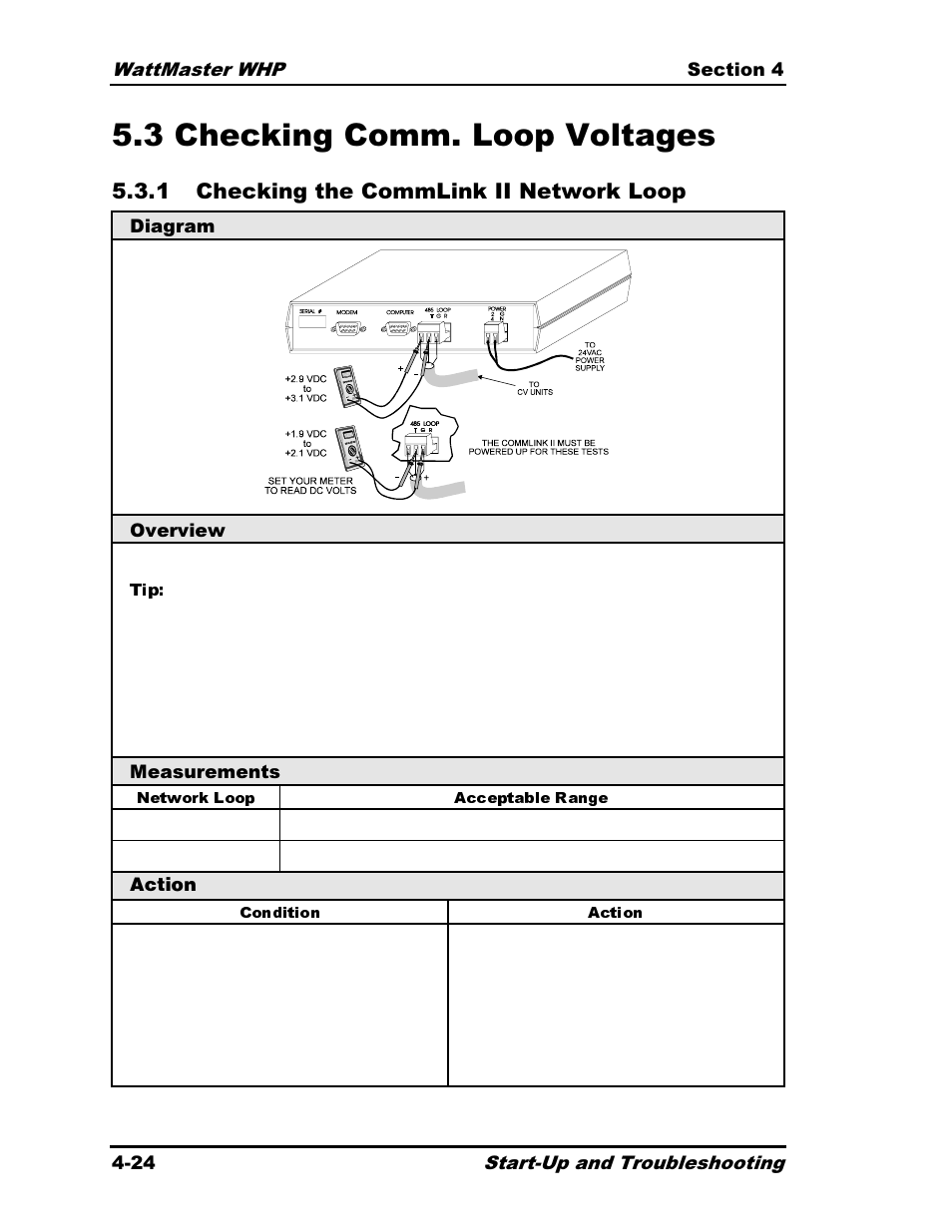 3 checking comm. loop voltages | Heat Controller Water Source Heat Pump User Manual | Page 106 / 126
