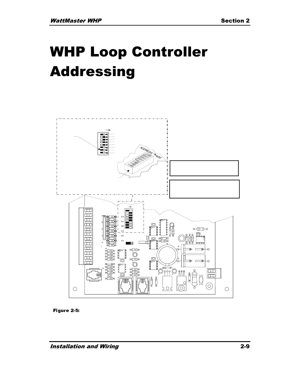 Whp loop controller addressing | Heat Controller Water Source Heat Pump User Manual | Page 33 / 126