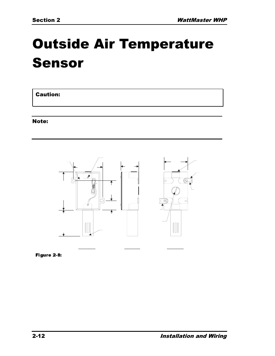 Outside air temperature sensor | Heat Controller Water Source Heat Pump User Manual | Page 36 / 126
