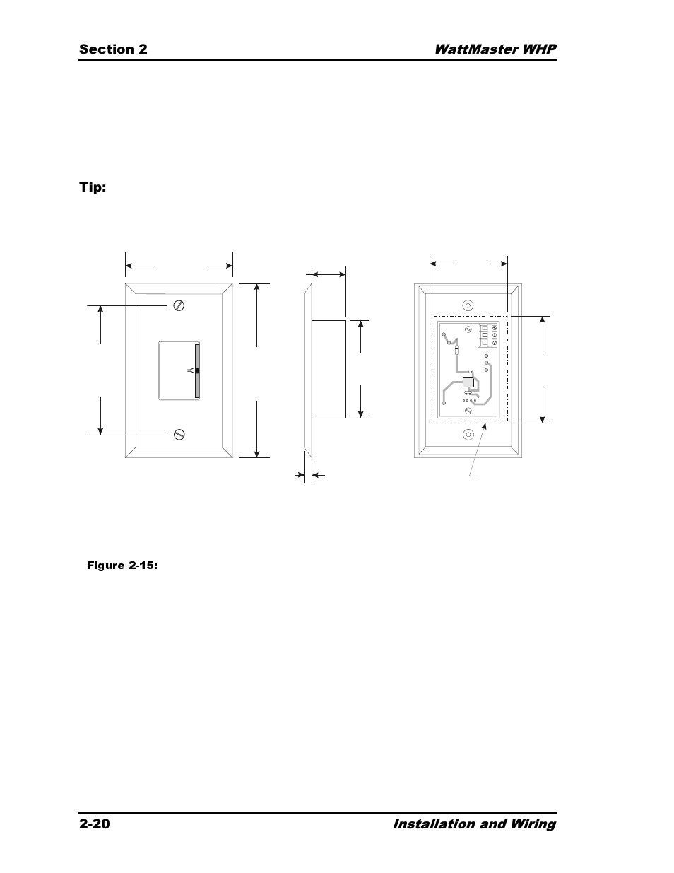 Figure 2-15: room sensor | Heat Controller Water Source Heat Pump User Manual | Page 44 / 126