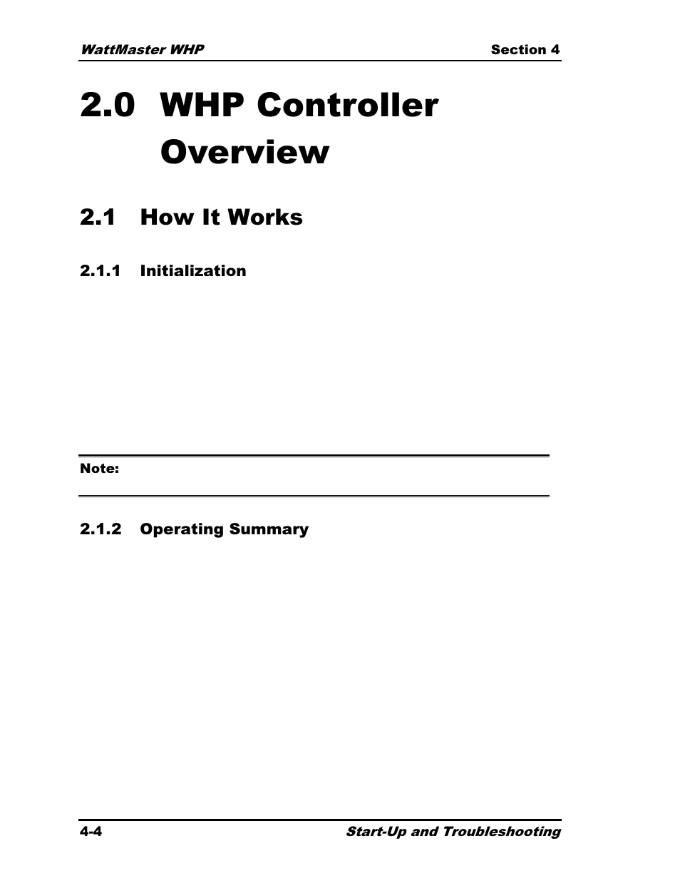 0 whp controller overview, 1 how it works | Heat Controller Water Source Heat Pump User Manual | Page 86 / 126
