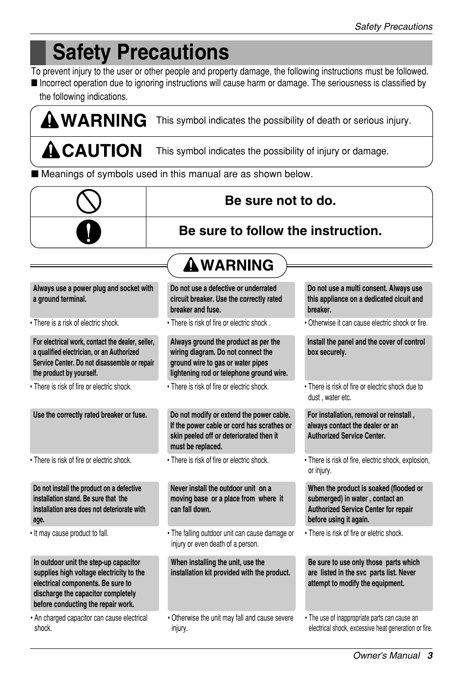 Safety precautions | Heat Controller VMH30SB-1 User Manual | Page 4 / 19